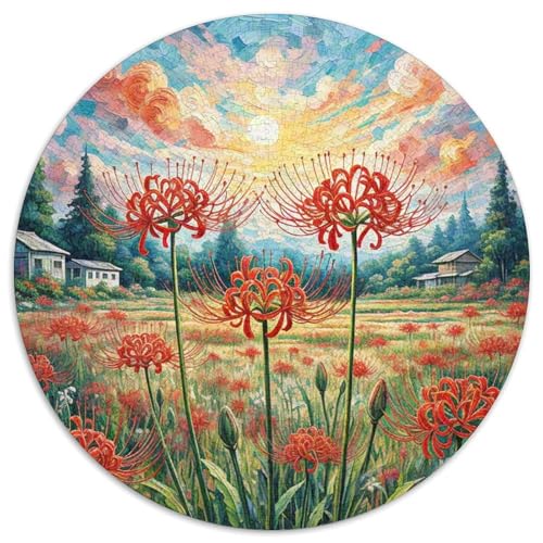 Manjusaka 1000 Teile Rundes Einzigartige Kreative Puzzle Spielzeug Für Erwachsene 1000pcs (67.5x67.5cm) von CWHSDPRUF