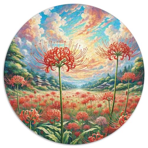 Manjusaka 1000 Teile Rundes Einzigartige Kreative Rund Spielzeug Puzzle Für Erwachsene Und Kinder 1000pcs (67.5x67.5cm) von CWHSDPRUF