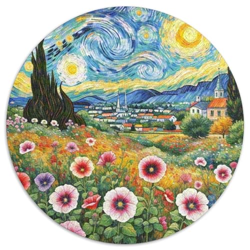 Petunia 1000 Teile Rundes Einzigartige Kreative Rund Spielzeug Puzzle Für Erwachsene Und Kinder 1000pcs (67.5x67.5cm) von CWHSDPRUF