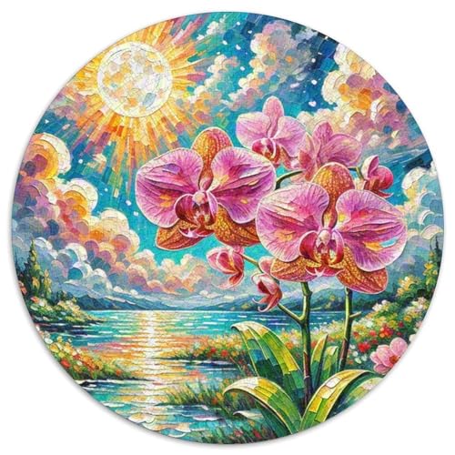 Phalaenopsis Orchid 1000 Teile Rundes Einzigartige Kreative Rund Spielzeug Puzzle Für Erwachsene 1000pcs (67.5x67.5cm) von CWHSDPRUF