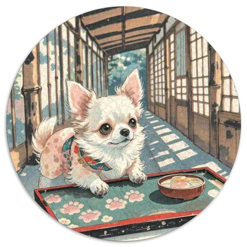 Pomeranian 1000 Teile Circular Puzzles Einzigartige Klassisches Rund Spielzeug Puzzle Für Erwachsene 1000pcs (67.5x67.5cm) von CWHSDPRUF