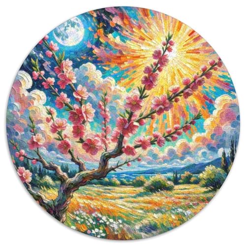 Prickly Plum 1000 Teile Circular Puzzles Unregelmäßige Kreative Rund Stressabbau-Spielzeug Puzzle Für Erwachsene Und Kinder 1000pcs (67.5x67.5cm) von CWHSDPRUF