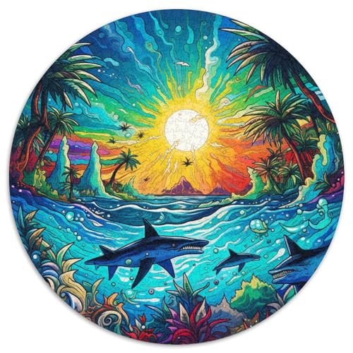 Seabed A School of Fish 1000 Teile Circular Puzzles Einzigartige Klassisches Puzzle Spielzeug Für Erwachsene 1000pcs (67.5x67.5cm) von CWHSDPRUF