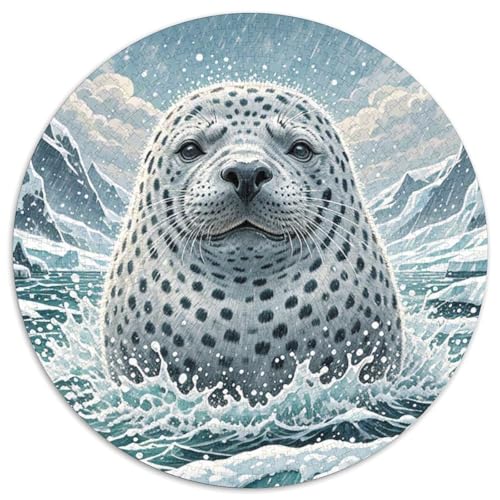 Seal 1000 Teile Circular Puzzles Einzigartige Kreative Puzzle Spielzeug Puzzle Für Erwachsene 1000pcs (67.5x67.5cm) von CWHSDPRUF