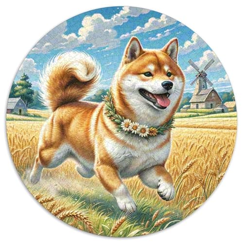 Shiba Inu 1000 Teile Circular Puzzles Einzigartige Klassisches Rund Spielzeug Puzzle Für Erwachsene Und Kinder 1000pcs (67.5x67.5cm) von CWHSDPRUF