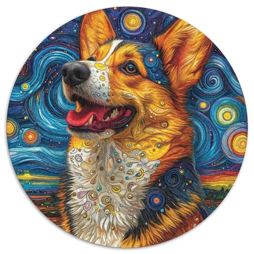 Smile Dog 1000 Teile Rundes Einzigartige Klassisches Rund Spielzeug Puzzle Für Erwachsene Und Kinder 1000pcs (67.5x67.5cm) von CWHSDPRUF