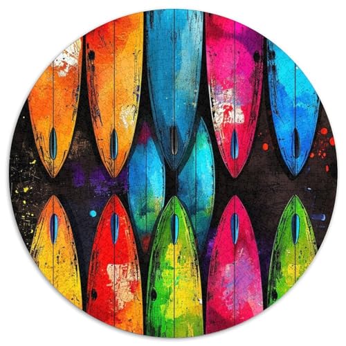 Surfboard 1000 Teile Circular Puzzles Unregelmäßige Klassisches Puzzle Spielzeug Für Erwachsene Und Kinder 1000pcs (67.5x67.5cm) von CWHSDPRUF