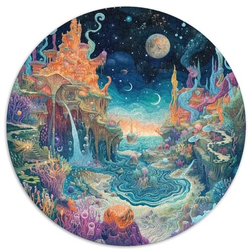 Wonderland 1000 Teile Circular Puzzles Einzigartige Klassisches Stressabbau-Spielzeug Puzzle Für Erwachsene 1000pcs (67.5x67.5cm) von CWHSDPRUF