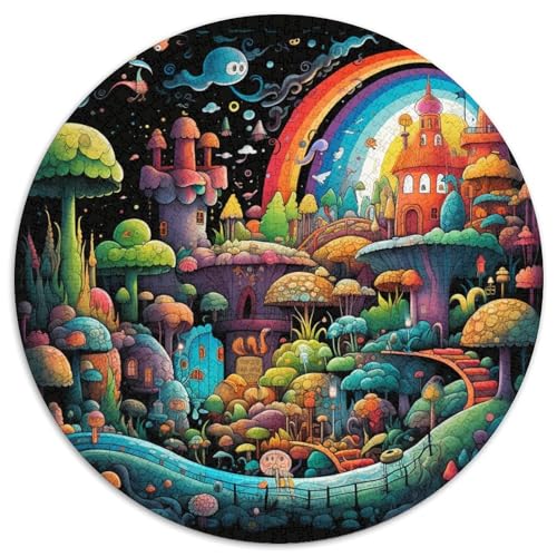 Wonderland 1000 Teile Circular Puzzles Einzigartige Kreative Puzzle Spielzeug Für Erwachsene 1000pcs (67.5x67.5cm) von CWHSDPRUF