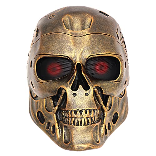 CWLPSL Resin DC-10 T800 Terminator Maske Feld CS Schutzmaske Totenkopf Maske Halloween Maskerade Cosplay Requisiten CWLPSL Resin DC-10 T800 Terminator Maske Feld CS Schutzmaske Totenkopf Maske Halloween Maskerade Cosplay Requisiten von CWLPSL