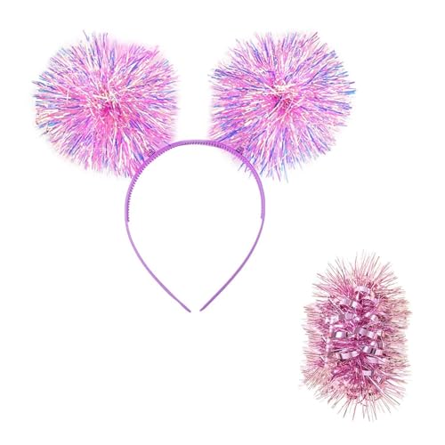 1 Stück Seidenkugel-Stirnband, 1 Stück Seidenkugel-Armband, Flauschiger Kugel-Haarschmuck, Glitzer-Stirnband Für Mädchen, Geburtstagsfeier-Zubehör, Bühnenaufführungs-Requisiten 1 Stück Seidenkugel-Stirnband, 1 Stück Seidenkugel-Armband, Flauschiger Kugel-Haarschmuck, Glitzer-Stirnband Für Mädchen, Geburtstagsfeier-Zubehör, Bühnenaufführungs-Requisiten von CWPFVQA