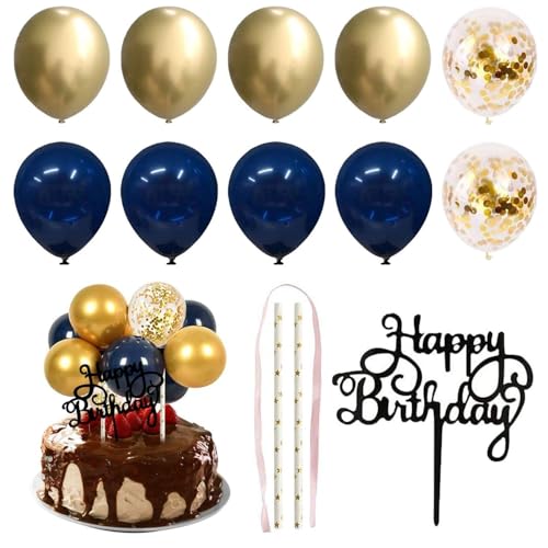 CWPFVQA 10 Stück Luftballons Und 1 Stück Kucheneinsatz, Bestückt Mit 2 Stück Strohhalmen Und 1 Stück Band, Kinderkuchendekorationen, Mini-Ballon-Kuchendekoration, Kreative Kuchendekorationseinsätze CWPFVQA 10 Stück Luftballons Und 1 Stück Kucheneinsatz, Bestückt Mit 2 Stück Strohhalmen Und 1 Stück Band, Kinderkuchendekorationen, Mini-Ballon-Kuchendekoration, Kreative Kuchendekorationseinsätze von CWPFVQA
