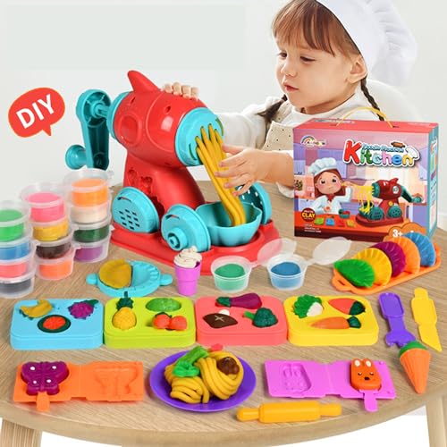 CXAFQ Teig Spiel Set Küche Pasta Party Spielset Wilder Friseur Spielset Spielzeug Für Mädchen und Jungen ab 4, Osterspielzeug Teig Spiel Set, Weihnachtsspielzeug Teig Spiel Set CXAFQ Teig Spiel Set Küche Pasta Party Spielset Wilder Friseur Spielset Spielzeug Für Mädchen und Jungen ab 4, Osterspielzeug Teig Spiel Set, Weihnachtsspielzeug Teig Spiel Set von CXAFQ