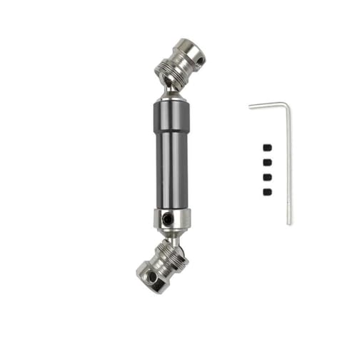 CXDOUDSW 12427 12423 12428 12429 Metall-Heckantriebswelle 80 mm-100mm 1/12 RC-Auto-Upgrade-Teile mit verschiedenen RC-Modellen.(Grey) von CXDOUDSW
