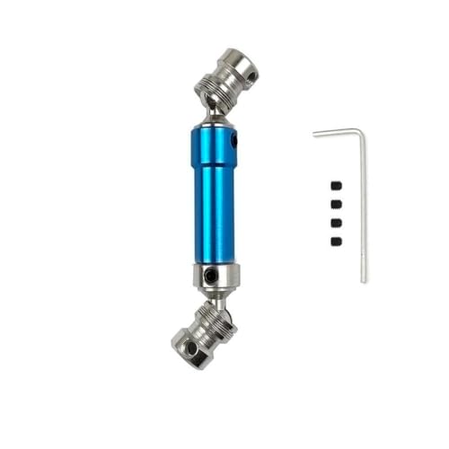 CXDOUDSW 12427 12423 12428 12429 Metall-Heckantriebswelle 80 mm-100mm 1/12 RC-Auto-Upgrade-Teile mit verschiedenen RC-Modellen.(Light Blue) von CXDOUDSW
