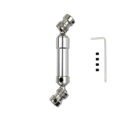 CXDOUDSW 12427 12423 12428 12429 Metall-Heckantriebswelle 80 mm-100mm 1/12 RC-Auto-Upgrade-Teile mit verschiedenen RC-Modellen.(Silver) von CXDOUDSW