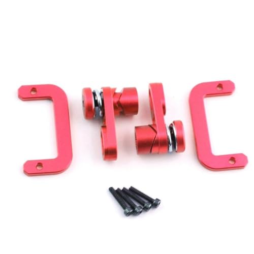CXDOUDSW 2 Speed ​​Shift Servo Horn Arm mit Metall Dig Protect -Mount Einstellte Upgrade -Teile kompatibel mit 1 10 -Skala RC Crawler Car Accessoires für III -Modell(Red) von CXDOUDSW