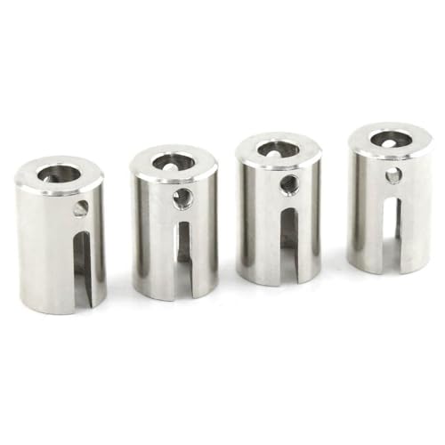 CXDOUDSW 2pcs 4pcs Stahlantriebstasse 8652 8652x kompatibel mit 2,0 VXL bürstenloser 86086-4 1 10 Skala RC-Auto-Upgrade-Teile Ersatzzubehör(4pcs Silver) von CXDOUDSW