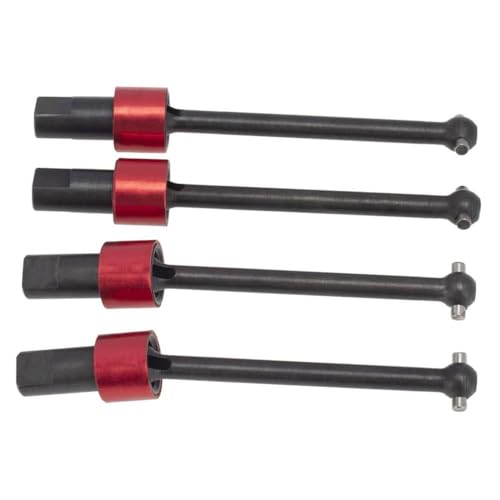 CXDOUDSW 4 Stück Metall vordere Antriebswellen -Upgrade -Teile mit 1 18 -Skala -RC -Auto -Modell ähnlich wie Latrax Teton(Red) von CXDOUDSW