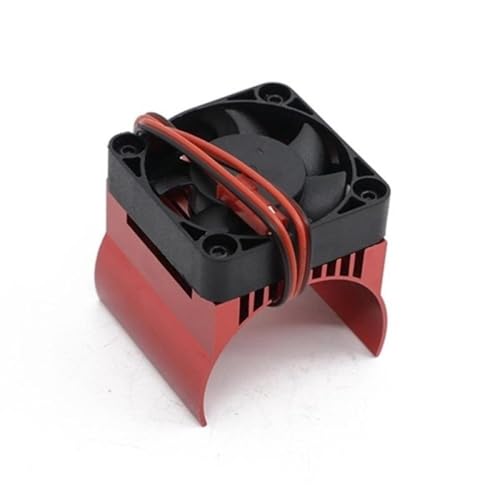 CXDOUDSW 42 mm Kühlventilator mit Kühlkörper für 1 10 -Skala -RC -Autos kompatibel mit E Maxx -Modellen und 1 8 -Skala -Fahrzeuge wie Talion(Red) von CXDOUDSW