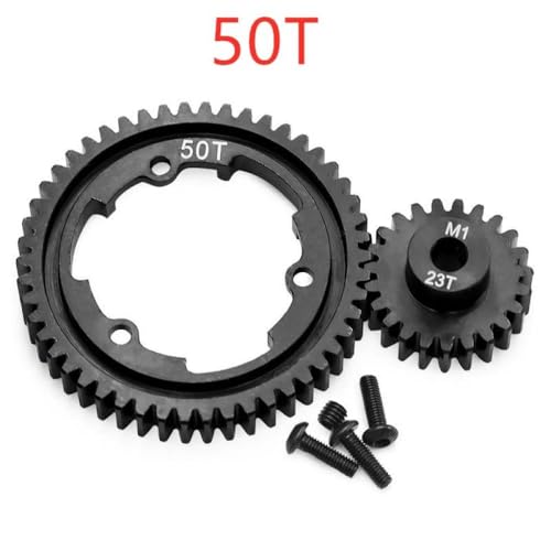CXDOUDSW 46T 50T 52T 54T Spurgetriebe M1 0 6447 6449 23T Motor Zahnradkompatibel mit 1 5 1 7 xo 1 1 10 maxx 2 0 RC -Autoteile Upgrade Austausch(50T) von CXDOUDSW
