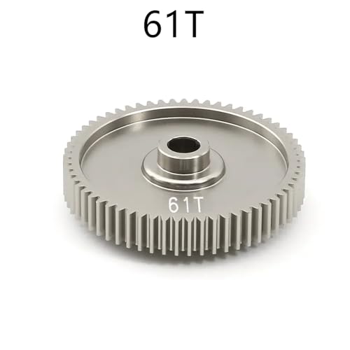 CXDOUDSW 55T 58T 61T Geschwindigkeitssporngetriebe 51004 53665 kompatibel mit 1/10 Skala TT01 TT-01 RC-Autokuste-Zubehör-Zubehör(61T) von CXDOUDSW