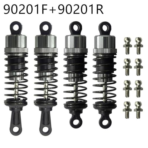 CXDOUDSW 901 901A 903 903A 905 905A Vorder- und Hintermetallöl -Stoßdämpfer Set 90201 kompatibel mit 1 12 -Skala -RC -Autos Upgrade -Teilezubehör kompatibel(90201F 90201R) von CXDOUDSW