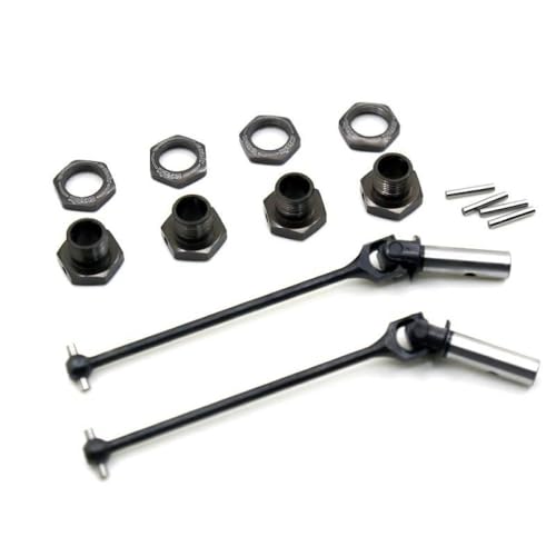 CXDOUDSW 94 -mm -Metallantriebswellenantriebswelle mit 17 -mm -Rad -Hex -Adapter IF621 Upgrade -Teil für 1 8 -Skala -RC -Auto -Kompatibel mit verschiedenen Modellen(1 Set) von CXDOUDSW