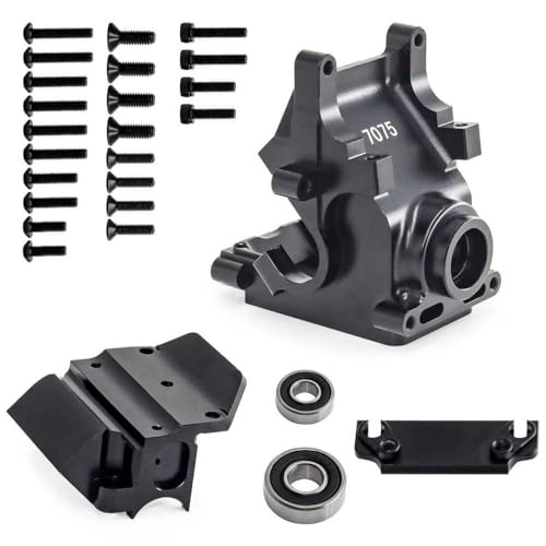 CXDOUDSW Aluminium 7075 Getriebegetriebekoffer kompatibel mit 1/8 6S -Modellen Talion 1/7 Upgrade -Teile für unbegrenzte Mojave -Modelle(Black) von CXDOUDSW