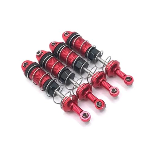 CXDOUDSW HB -Spielzeuge ZP1001 ZP1002 ZP1003 ZP1004 ZP1008 4 PECKT Metall -Stoßdämpfer -Absorber -Set kompatibel mit 1 10 -Skala -RC -Cars -Upgrade -Teilen(Red) von CXDOUDSW