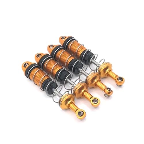 CXDOUDSW HB -Spielzeuge ZP1001 ZP1002 ZP1003 ZP1004 ZP1008 4 PECKT Metall -Stoßdämpfer -Absorber -Set kompatibel mit 1 10 -Skala -RC -Cars -Upgrade -Teilen(Yellow) von CXDOUDSW