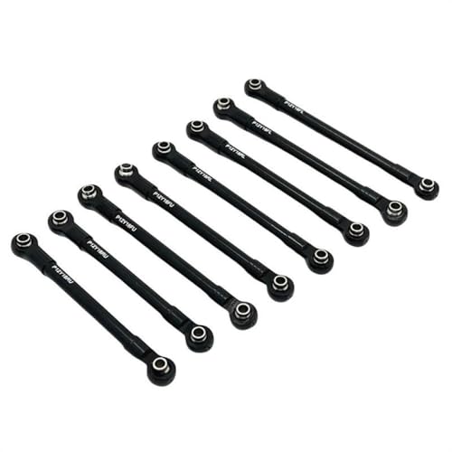 CXDOUDSW Hyper GO H12Y H12Y+ Metall -Bindungsstab -Bindungs ​​-Set für 1 12 Skala RC Crawler Car Upgrade -Teile mit verschiedenen RC -Modellen kompatibel(Black) von CXDOUDSW