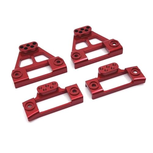 CXDOUDSW Hyper Go H12Y RC Car 1 12 Skala Frontschockturmstütze und Metallgetriebe -Upgrade -Teile, die mit H12Y -verfolgten Fahrzeugzubehör kompatibel sind(Red) von CXDOUDSW
