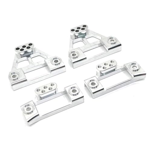 CXDOUDSW Hyper Go H12Y RC Car 1 12 Skala Frontschockturmstütze und Metallgetriebe -Upgrade -Teile, die mit H12Y -verfolgten Fahrzeugzubehör kompatibel sind(Silver) von CXDOUDSW