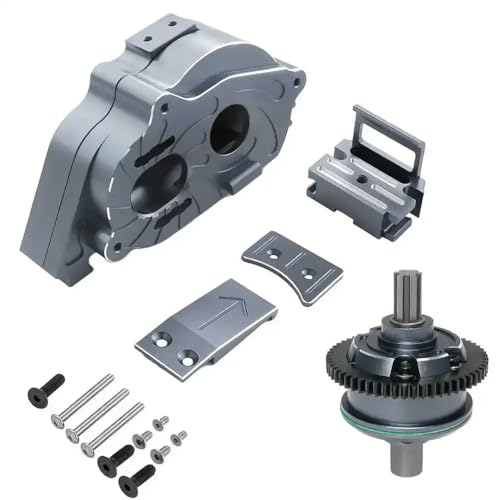 CXDOUDSW Kompatible Metal -Center -Getriebe- und Differential -Set -Upgrade -Teile für 1 10 Ausgestoßene 4S V2 und 1 8 Mojave 4S RC -Fahrzeuge(Grey) von CXDOUDSW