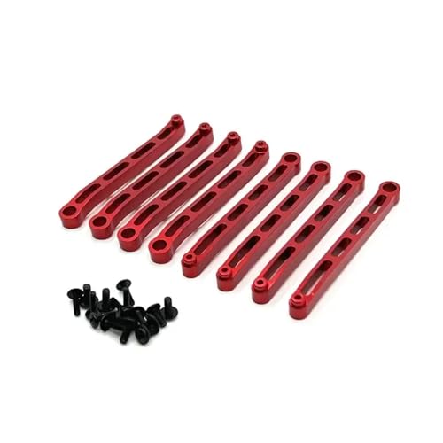 CXDOUDSW MN78 MN168 Metall Chassis Linkage Pull Stange Stange Set für 1 12 Skala RC -Autoteilezubehör, kompatibel mit verschiedenen Modellen(Red) von CXDOUDSW
