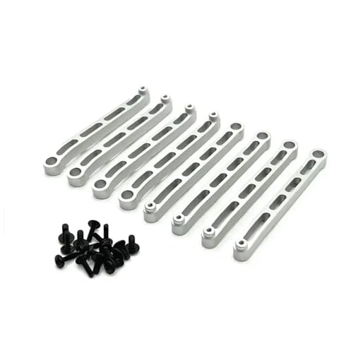 CXDOUDSW MN78 MN168 Metall Chassis Linkage Pull Stange Stange Set für 1 12 Skala RC -Autoteilezubehör, kompatibel mit verschiedenen Modellen(Silver) von CXDOUDSW