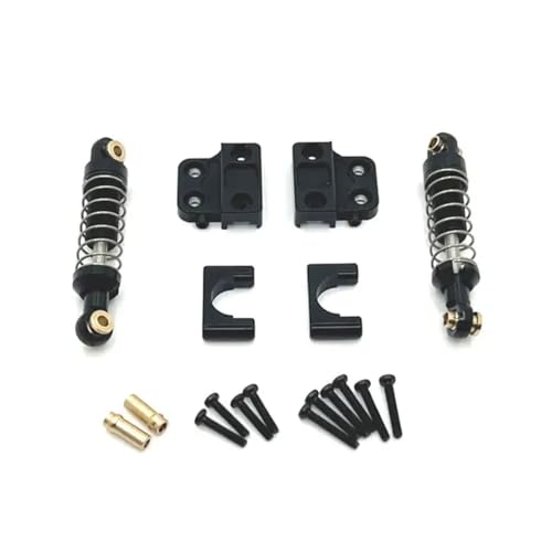 CXDOUDSW MN82 LC79 Metall -Hinterachse -Stoßdämpfer mit Fester Sitzhalterung 1 12 Skala RC -Auto -Upgrade -Teile mit 1 12 RC -Crawler -Modellen kompatibel(Black) von CXDOUDSW