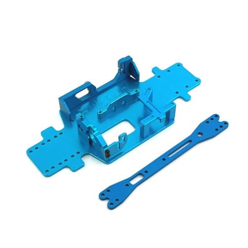 CXDOUDSW Metall -Chassis -Servo -Festmotor -Upgrade Teil 1/28 RC -Autos kompatibel mit den Modellen 284161 284010 284131 K989 K979 K969 P929 P939(Blue) von CXDOUDSW