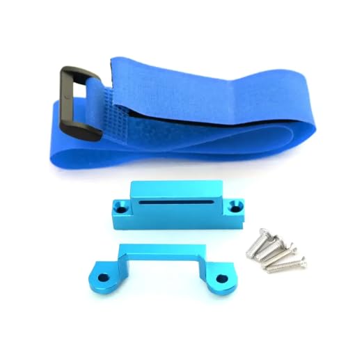 CXDOUDSW Metall -Chassis mit niedrigem CG -Mount -Riemenhaltekompatibel mit 1 10 2WD VXL Drag Car Upgrade -Teilen(Blue) von CXDOUDSW