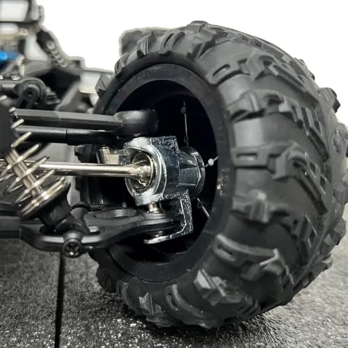 CXDOUDSW Metall -Front -Lenkbecher- und Hub -Ära RC -Auto -Upgrade -Teile kompatibel mit den Modellen 16101 16102 16103 16201 16101 Pro 16102 Pro(Front) von CXDOUDSW