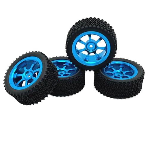CXDOUDSW Metall -RC -Autorad -Aufbauteile 70 mm 4 Stück kompatibel mit 144001 144010 144016 144018 124008 124019 14301 14302 Modelle(Blue) von CXDOUDSW