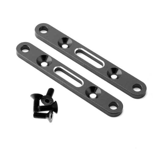 CXDOUDSW Metall vordere untere Suspensionsarm- und hinteren unteren Arm -Upgrade -Teile, die mit 1 8 Mojave 4S 4WD RC -Auto kompatibel sind(Black) von CXDOUDSW