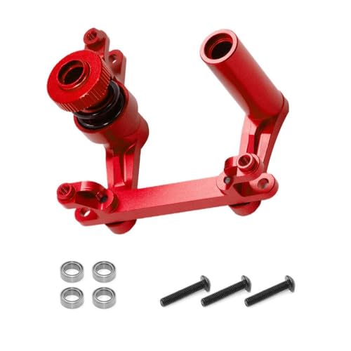 CXDOUDSW Metalllenker Bellcranks Servo Saver 4945 Upgrade -Teil für 1 10 -Skala -RC -kompatibel mit E Maxx -Modellen(Red) von CXDOUDSW