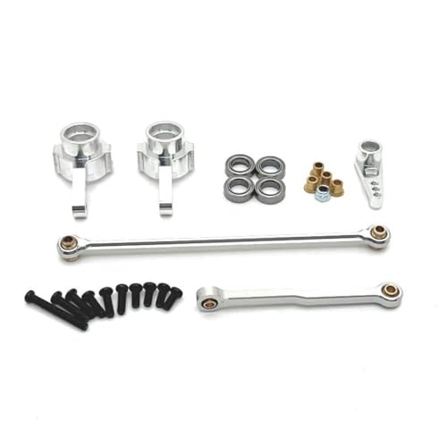 CXDOUDSW Metalllenker Link Mn99S Mn78 Mn82-Lien Servo Arm Rippes Cup Upgrade-Teile für 1 12 RC-Autozubehör kompatibel mit verschiedenen Modellen(Silver) von CXDOUDSW