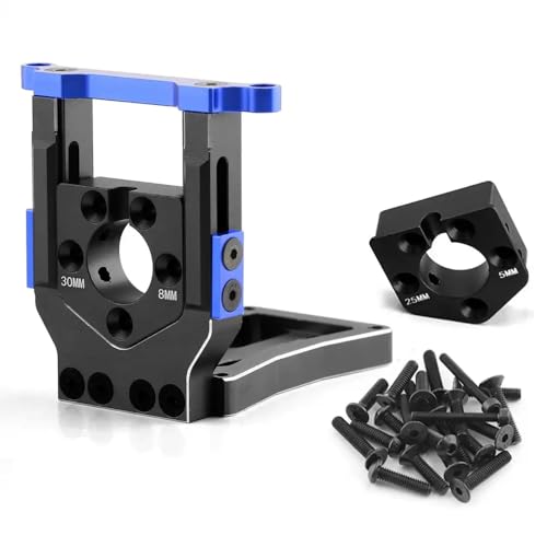 CXDOUDSW Metallmotorenmontageständer für Schnellmontage -Demontagekompatibel mit 1/5 6s 8S 1/6 XRT RC Cars Upgrade -Teile(Blue-Black) von CXDOUDSW
