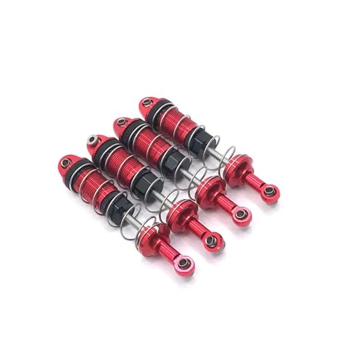 CXDOUDSW Metallschockdämpfer 16889 16889a 16890 16890A SG1601 SG1602 Upgrade -Teile für 1 16 -Skala -RC -Autozubehör 4 Teile, die mit verschiedenen RC -Modellen kompatibel sind(Red) von CXDOUDSW