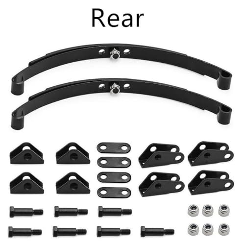 CXDOUDSW Stahlblattfeder -Federhängung vorne mit Hebelböden für 1 14 Skala RC -Anhängermodellauto -Upgrade Teile kompatibel mit verschiedenen RC -Anhängern(Rear) von CXDOUDSW