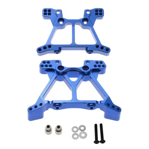 CXDOUDSW Stoßturm -Set Metall vorne und hinten 6838 6839 kompatibel mit 1 10 -Skala 4x4 VXL RC -Teilen für -Style -Modelle(Blue) von CXDOUDSW