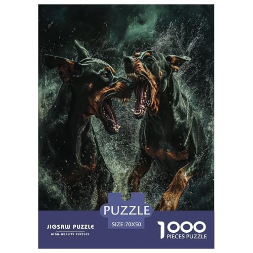 Doberman Puzzles 1000 Teile Schwer Puzzle Spielzeug Pädagogisches Spiel Impossible Herausforderungsspielzeug Für Erwachsene Kinder 70x50cm/1000pcs Doberman Puzzles 1000 Teile Schwer Puzzle Spielzeug Pädagogisches Spiel Impossible Herausforderungsspielzeug Für Erwachsene Kinder 70x50cm/1000pcs von CXKSOEACN